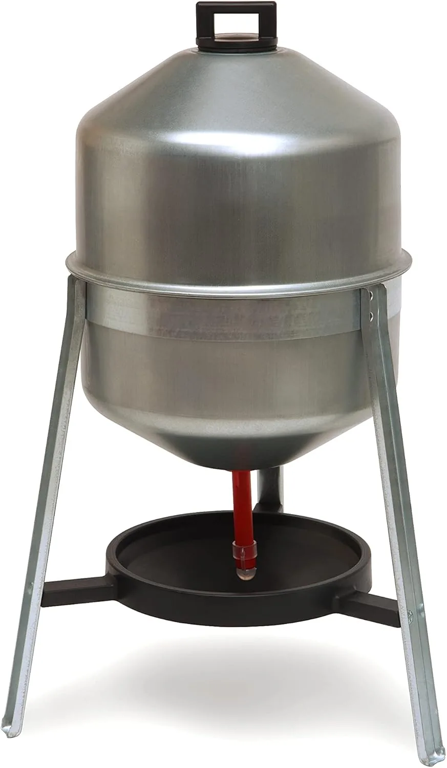 Abreuvoir poules galvanisé sur pieds – 25 litres