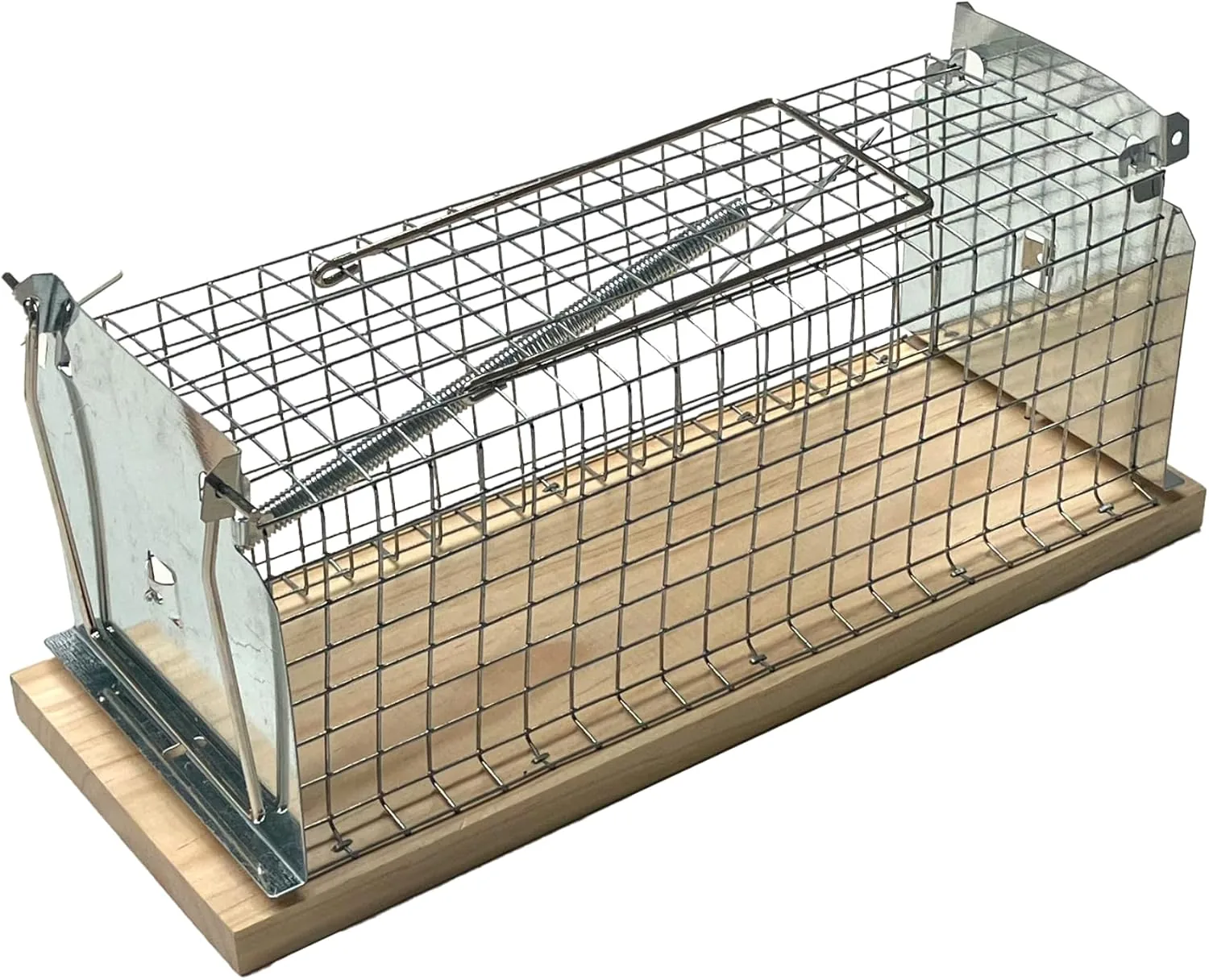 CAUSSADE Nasse à Rats - Piège à Rats - Cage pour capturer Rats - Socle Bois certifié FSC - Réutilisable - Intérieur & Extérieur CARNASSBN